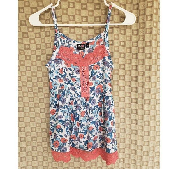 Clearance Girls Tank Top Dressy Lace Floral Cami Sleeveless Top Size 14 NWOT - Picture 2 of 5